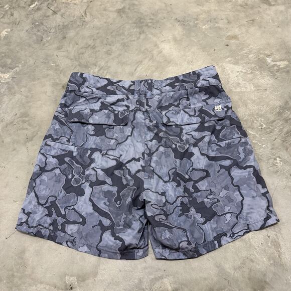 Huk Lowcountry Camo 6" Shorts Erie Fishing Mens Size Large Camo - Picture 6 of 8